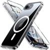 MIMGOAL Custodia per iPhone 16e per Magsafe con protezione in vetro temperato [protezione di qualità militare] antiurto magnetica cover iPhone 16e Case 2025 sottile Outdoor Cover protettiva 6.1