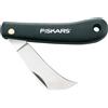 Fiskars K62, 1001623, Coltello da innesto a roncola, Tascabile, Lunghezza totale: 17 cm, Acciaio inossidabile, Nero
