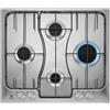 Electrolux RGG6243LOX Nero, Acciaio inox Da incasso 60 cm Gas 4 Fornello(i)