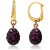 POMELLATO Orecchini collezione tabou in oro brunito e granato