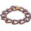 POMELLATO Bracciale collezione catene in oro con zaffiri rosa