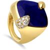 POMELLATO Anello collezione ritratto in oro con lapislazzuli e diamanti