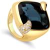 POMELLATO Anello collezione ritratto in oro con topazio london e diamanti