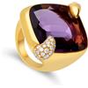 POMELLATO Anello collezione ritratto in oro con diamant e ametista