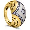 CHANTECLER Anello maioliche con diamanti e pietre preziose