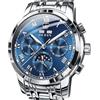 OLEVS Orologio automatico (non richiede batteria), orologio da polso da uomo, meccanico a carica automatica, alla moda, classico, con tourbillon, quadrante nero, blu, verde, cinturino regolabile