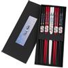 lachineuse Cofanetto bacchette asiatiche - 5 paia colorate draghi asiatici - Tradizioni asiatiche - Chopsticks - Sushi, Ramen, tagliatelle e riso, regalo cucina asiatica cinese