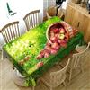 RONGER Tovaglia con Motivo A Frutta in Mango 3D Tovaglia Rettangolare in Cotone Spesso Lavabile Antipolvere Vegetale Verde (Colour 6,90cm*150cm)