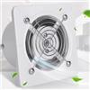 ICEMOB Estrattore Aria 120Mm,Ventola Aspirazione Cucina 450 M³/H,Aspiratore Bagno con Valvola di Ritegno,Griglia Metallica,per Corridoio/Ufficio/Lavanderia/Negozio