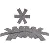 MC-Trend 6 tappetini protettivi in feltro, diametro 26 cm, antiscivolo, protezione impilabile per padelle, pentole, ciotola, protezione ottimale grigio, 26 x 26 cm (set da 6 pezzi)
