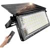 CREATESTAR Luce Solare LED Esterno 50W, Lampada Solare da Esterno con Telecomando Dimmerabile, IP65 Impermeabili Faro LED con Pannello per Giardino Patio Garage