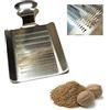 Worldtrade Grattugia per Formaggio Grana Parmigiano, Zester per Limone, Noce Moscata, Zenzero, Cioccolato, Aglio, Verdura, Frutta Acciaio Inox Lavabile in Lavastoviglie Lama a Grata Fine e Grossa