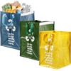 GOMETY 3 confezioni di sistemi di raccolta dei rifiuti, sacchi della spazzatura per la raccolta dei rifiuti, sistema di riciclaggio, contenitori di riciclaggio, estremamente indeformabili, XL extra large per