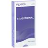 SIGVARIS Srl Sigvaris 504 ccl3 gambaletto traditional lungo punta aperta beige l - SIGVARIS - 910273616
