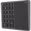 ASHATA Tastierino Numerico Bluetooth, Mini Tastierino Numerico BT4.2 22 Tasti, Tastierino Numerico di Ricarica 2.4G di Tipo C, Tastierino Portatile 2 in 1 con Touchpad, per Laptop, PC, Desktop(Grigio ferro)