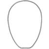 BOSS Jewelry Collana e Bracciale a Catena da Uomo Collezione DORAN in Acciaio Inossidabile con una Placca Incisa