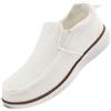KTVHYW Mens Loafer Slip On Sneakers Slipper Scarpe da Corsa Mocassini Sneakers Scarpe Sportive Comode e Traspiranti Scarpe da Tennis bianco-42