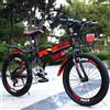 ZHMQQDL Bici Pieghevole Per Bambini 24 Pollici Telaio In Acciaio Al Carbonio a Velocità Variabile Adatta a Ragazzi e Ragazze Design Freni a V Veicolo Viaggio Giocare e Spostarsi B,24 inches