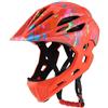 Lixada Casco integrale da bici per bambini, leggero, staccabile, con luce LED, per MTB, skateboard, scooter, pattinaggio, ciclismo, 46-54 cm