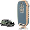 TOOMUME Cover Chiave TPU, Custodia Chiave Adatto per Kia Sportage R QL NQ5 GT-Line Grand Sorento 4 MQ4 Ceed CD Sportswagon Optima Niro EV6, Copri Chiavi Guscio Chiave Auto Telecomando - Smart Key