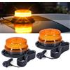 antom lampeggiante led 2 Pezzi, 9-60V lampeggiante trattore con Cavo da 3 Metri e Doppio Interruttore per Carrelli Elevatori, Trattori, Rimorchi, UTV, SUV - Ideale per Cantieri e Traffico Stradale