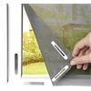 EASYmaxx Zanzariera antipolline per finestre con Magic Click | Tagliata su misura per tutte le finestre fino a 150 x 130 cm | Facile installazione con 12 magneti - senza forare o avvitare [Grigio]