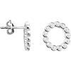 SOFIA MILANI - Orecchini da Donna in Argento 925 - con Pietra Zircone - Orecchino a Perno a Fiore - E2192