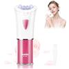 SOLITUZURODE Epilatore facciale da donna, con luce LED, senza fili, per viso, mento, corpo, zona bikini, gambe, braccia, ricci, grossolani, ondulati, rimozione dei peli portatili