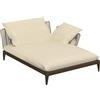 TALENTI divano chaise longue sinistro da esterni CRUISE TEAK Collezione Icon - CRULXLSX-C25