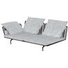 TALENTI divano destro da esterni CRUISE ALU Collezione Icon - CRUALUDIVDX-C58