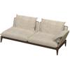 TALENTI divano sinistro da esterni CRUISE TEAK Collezione Icon - CRULDIVSX-C24