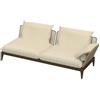 TALENTI divano sinistro da esterni CRUISE TEAK Collezione Icon - CRULDIVSX-C25