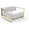 TALENTI poltrona da esterni CASILDA Collezione Icon - CASIPL-C75+CASILISTPL-TS