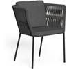 TALENTI set da 2 poltroncine da esterni CLIFF Collezione Icon - CLIPPZ-C-GR-C48