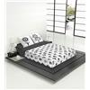 TSUKI Shisuka - Copripiumino in cotone, bianco, nero, letto da 90 cm