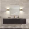 Loevschall Refine Specchio | Specchio da parete oro con cornice | 80 x 80 cm | Specchio decorativo per bagno, soggiorno, camera da letto e corridoio | Minimalista ed elegante specchio in ottone