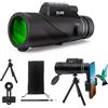 Eclare Telescopio monoculare ad alta potenza 10 x 40 con prisma BAK4 e obiettivo FMC, monocolo leggero per adulti con treppiede e adattatore per telefono per bird watching ed escursionismo