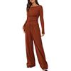 Haibang Tuta Donna Casual 2 Pezzi a Maniche Lunghe e Pantaloni Tute con Tasche e Coulisse Slim Fit Completo Sportivo Curvy Abbigliamento per Yoga Palestra Fitness Jogging Y2K Streetwear