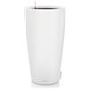 Lechuza - Vaso per piante Rondo Premium 32, bianco opaco, colonna con sistema di irrigazione, indicatore del livello dell'acqua e inserto per piante, superficie opaca, Ø 32,5 x 56,5 cm, 15786