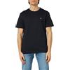 Calvin Klein Jeans T-Shirt Maniche Corte Uomo CK Embro Badge Scollo Rotondo, Blu (Night Sky), XXS