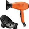 Gama Italy Professional Asciugacapelli Professionale - Motore Italiano AC a Lunga Durata - 2200 W - Design Elegante e Ergonomico - Made in Italy (Arancione)
