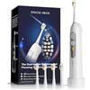 SOOCAS Neos - Spazzolino elettrico con idropulsore senza fili, 2 in 1, spazzolatura e filo interdentale, per adulti, serbatoio dell'acqua integrato, effetto di pulizia 40x, 6 impostazioni