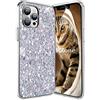 OKZone Cover per iPhone 13 Pro, custodia protettiva premium in pelle PU portafoglio custodia per telefono [chiusura magnetica] [slot per schede] Flip Case per iPhone 13 Pro (6,1 pollici)(argento)