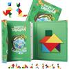 Maison Julia - Tangram Magnetico - Gioco per bambini dai 3 anni - Gioco di viaggio per bambini - Rompere testa - Logica -Apprendimento Forme geometriche Colori - Regalo Natale Compleanno - Montessori