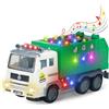 Leonshco Grande camion della spazzatura giocattolo da 40 cm, giocattolo con luce e suono, musica 4D, bordo luce, semovente, adatto per bambini dai 3 ai 7 anni e sopra i bambini