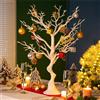 Sziqiqi Albero di Pasqua da Decorare Artificiel: 75 cm Alto Ramo di Albero Blanc per Matrimoni Natale Halloween Natale Finto Albero dei Desideri per Tavolo Decorativo