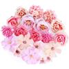GUOSIYAO Teste Di Fiori Artificiali Fiori Finti Per Decorazioni Fiori Di Stoffa Fiori Artificiali Decorativi Decorativi Per La Casa Di Nozze Ghirlanda Scrapbooking Artigianato 20Pcs (Rosa)