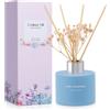 L'odeur Vill -Lavanda & Geranio Diffusore Profumatore per Ambienti con 6 Bastoncini di fragranza, 4.06 oz (120ml), essenziale di fragranzaper casa per la Camera da Letto, Ufficio,Bagno decorazione.