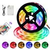 Artrastar Striscia LED 5M Con Nastro Adesivo Batterie USB RGB Fancy 5050 Dimmerabile Con Telecomando 16 Colori Per Ambilight TV Retroilluminazione Festa Bar PC