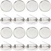 SUNNYCLUE Spilla Cabochon 30mm Vassoio Argento Metallurgico Disco Base Pad con Bloccaggio Vassoio per Impostazione
